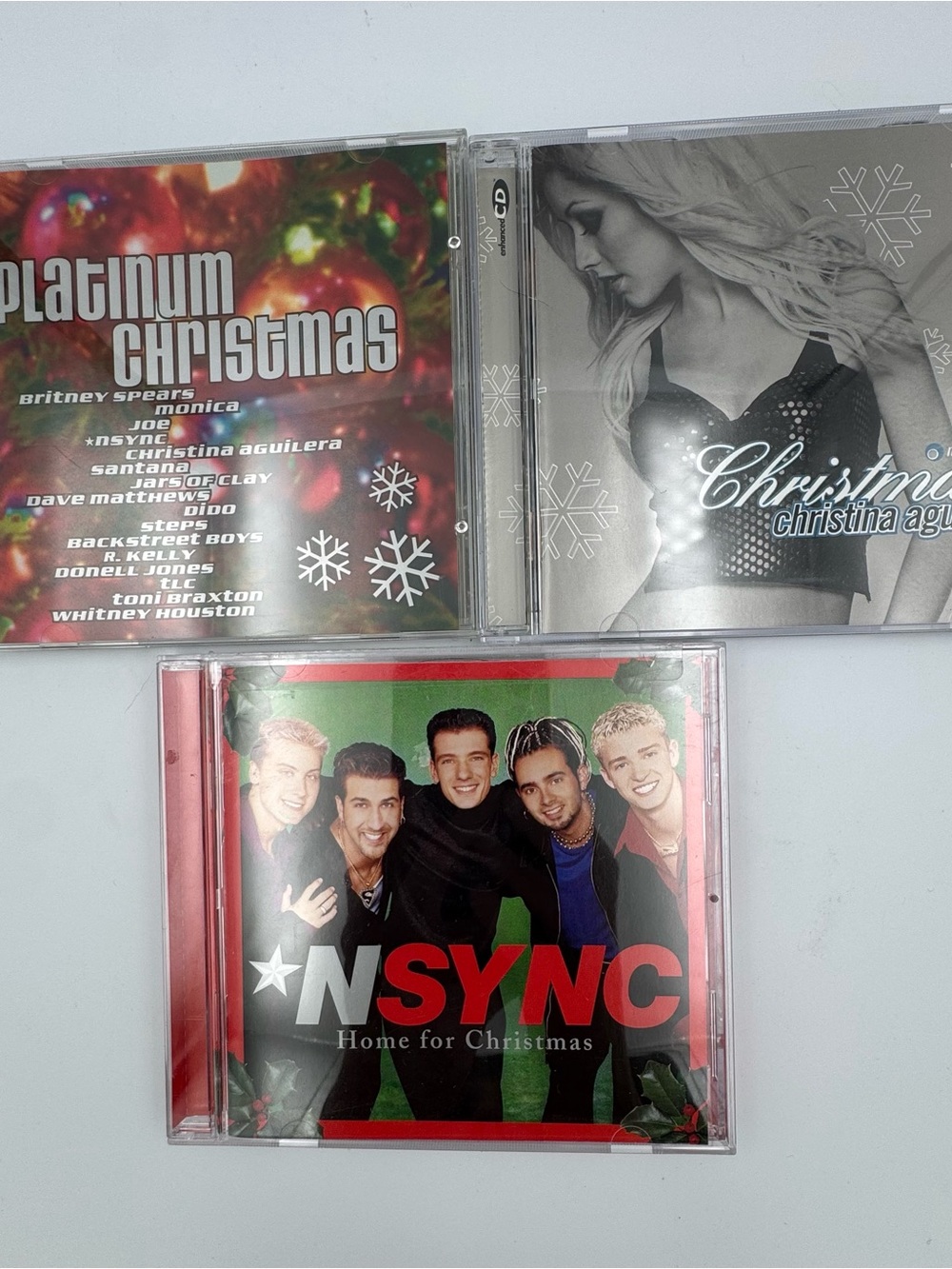 Y2K Christmas CD‎ Lot NSYNC Christina Aguilera Platinum Britney Spears 3 CDs